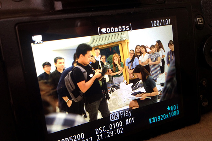  
Members of The Krew shoot a promotional video for the upcoming activities and events of the KCC Philippines. 

